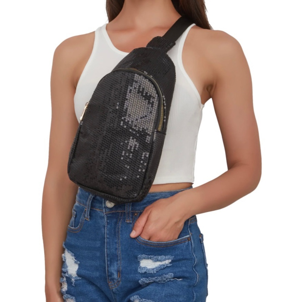 Sling Sequin Backpack